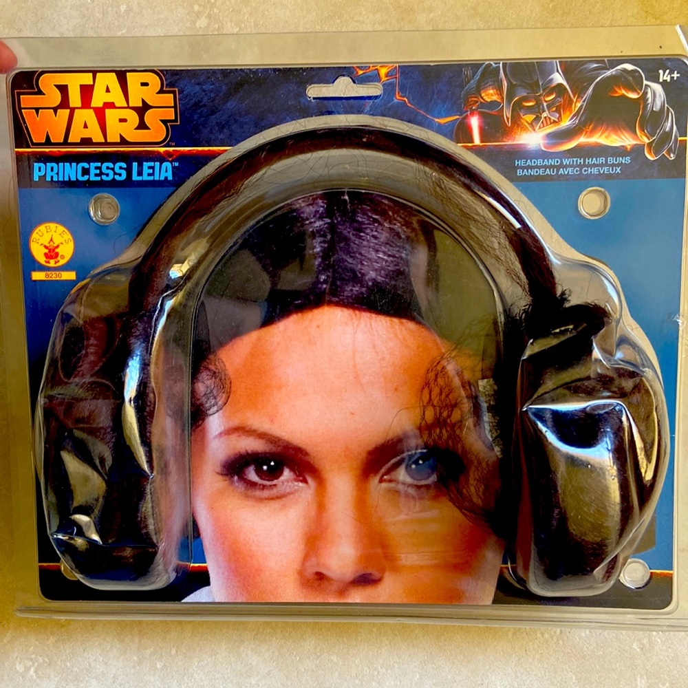 Princess Leia Buns Wig Headband